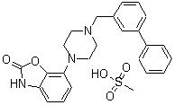 structure of CAS# 350992-13-1, 甲磺酸联苯芦诺