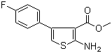 structure of CAS# 350997-12-5, 2-氨基-4-(4-氟苯基)-3-噻吩甲酸甲酯