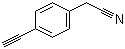 (4-Ethynylphenyl)acetonitrile molecular structure (CAS 351002-90-9)