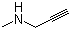 CAS # 35161-71-8, N-Methylpropargylamine, 3-Methylamino-1-propyne, N-Methyl-N-prop-2-ynylamine
