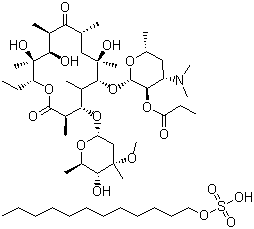structure of CAS# 3521-62-8, 依托红霉素