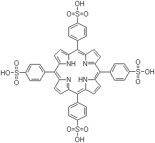 (Porphine-5,10,15,20-tetrayl)tetrakis(benzene-4-sulfonic acid) molecular structure (CAS 35218-75-8)