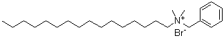 Hexadecylbenzyldimethylammonium bromide molecular structure (CAS 3529-04-2)