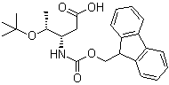 structure of CAS# 353245-99-5, 2,3,5-三脱氧-4-O-叔丁基-3-[[芴甲氧羰基]氨基]-D-苏式-戊糖酸
