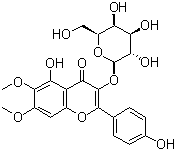 CAS # 35399-32-7 (98604-37-6), Betuletrin, Eupalitin 3-O-galactoside, 3-(beta-D-Galactopyranosyloxy)-5-hydroxy-2-(4-hydroxyphenyl)-6,7-dimethoxy-4H-1-benzopyran-4-one