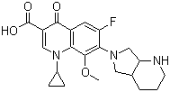 CAS # 354812-41-2, 1-Cyclopropyl-7-(2,8-diazabicyclo[4.3.0]non-8-yl)-6-fluoro-8-methoxy-4-oxoquinoline-3-carboxylic acid