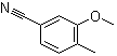 CAS # 3556-60-3, 4-Methyl-3-methoxybenzonitrile