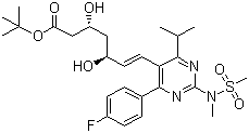 structure of CAS# 355806-00-7, 瑞舒伐他汀叔丁酯