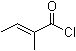 structure of CAS# 35660-94-7, trans-2-Methyl-2-butenoyl chloride