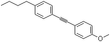 structure of CAS# 35684-12-9, 1-(2-(4-Butylphenyl)ethynyl)-4-methoxybenzene