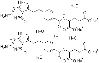 structure of CAS# 357166-30-4, 培美曲塞二钠水合物