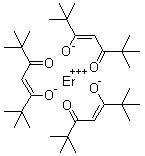 structure of CAS# 35733-23-4, Tris(2,2,6,6-tetramethyl-3,5-heptanedionato)erbium