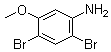 structure of CAS# 35736-52-8, 2,4-二溴-5-甲氧基苯胺