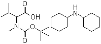 structure of CAS# 35761-42-3, N-tert-Butyloxycarbonyl-N-methyl-L-valine dicyclohexylammonium salt