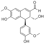 CAS # 357645-16-0 (145918-59-8), 6-Hydroxy-4-(4-hydroxy-3-methoxyphenyl)-3-hydroxymethyl-7-methoxy-3,4-dihydro-2-naphthaldehyde