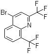 CAS # 35853-45-3, 2,8-Bis(trifluoromethyl)-4-bromoquinoline, 4-Bromo-2,8-bis(trifluoromethyl)quinoline