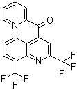 structure of CAS# 35853-55-5, [2,8-双(三氟甲基)-4-喹啉基]-2-吡啶基甲酮
