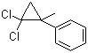 structure of CAS# 3591-42-2, 2,2-Dichloro-1-methylcyclopropylbenzene