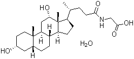 Glycodeoxycholic acid monohydrate molecular structure (CAS 360-65-6)