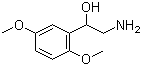 structure of CAS# 3600-87-1, 2-Amino-1-(2,5-dimethoxyphenyl)ethanol