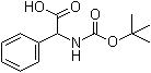 CAS # 3601-66-9, N-tert-Butoxycarbonyl-DL-phenylglycine, tert-Butoxycarbonylphenylglycine