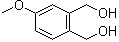 structure of CAS# 36132-95-3, 4-甲氧基-1,2-苯二甲醇