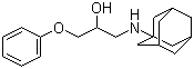 CAS 登录号：36144-08-8, 吗他贝琼, 1-(金刚烷-1-基氨基)-3-苯氧基丙-2-醇, 1-苯氧基-3-(三环[3.3.1.1(3,7)]癸烷-1-基氨基)-2-丙醇