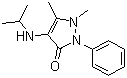 CAS # 3615-24-5, Isopyrin, Ramifenazone, 4-Isopropylamino-2,3-dimethyl-1-phenyl-3-pyrazolin-5-one