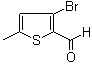 3-Bromo-5-methyl-2-thiophenecarboxaldehyde molecular structure (CAS 36155-82-5)