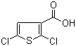structure of CAS# 36157-41-2, 2,5-Dichlorothiophene-3-carboxylic acid