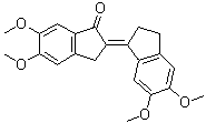 CAS # 36159-03-2, 2-(2,3-Dihydro-5,6-dimethoxy-1H-inden-1-ylidene)-2,3-dihydro-5,6-dimethoxy-1H-inden-1-one
