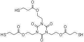 CAS 登录号：36196-44-8, 三[2-(3-巯基丙酰氧基)乙基]异氰脲酸酯