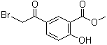 5-(2-Bromoacetyl)-2-hydroxybenzoic acid methyl ester molecular structure (CAS 36256-45-8)