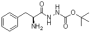 CAS # 36261-38-8, (S)-2-(2-Amino-1-oxo-3-phenylpropyl)hydrazinecarboxylic acid 1,1-dimethylethyl ester, L-Phenylalanine 2-carboxyhydrazide tert-butyl ester, NSC 527219