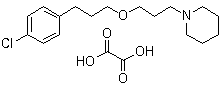 CAS # 362665-57-4, Pitolisant ethanedioate (1:1), 1-[3-[3-(4-Chlorophenyl)propoxy]propyl]piperidine ethanedioate (1:1)
