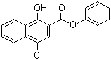 Phenyl 4-chloro-1-hydroxy-2-naphthoate molecular structure (CAS 36268-75-4)