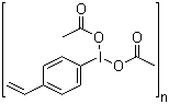CAS # 36290-94-5, Polystyrene iodosoacetate, Bis(acetato-O)(4-ethenylphenyl)iodine homopolymer