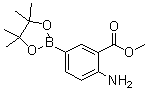 structure of CAS# 363185-87-9, 4-Amino-3-methoxycarbonylphenylboronic acid pinacol ester