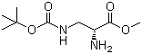 CAS # 363191-25-7, 3-[[(1,1-Dimethylethoxy)carbonyl]amino]-D-alanine methyl ester