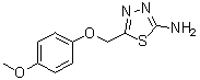 structure of CAS# 364360-13-4, 2-氨基-5-(4-甲氧基苯氧基)甲基-1,3,4-噻二唑