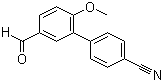 CAS 登录号：364590-88-5, 5'-甲酰基-2'-甲氧基-[1,1'-联苯]-4-甲腈