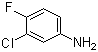 CAS # 367-21-5, 3-Chloro-4-fluoroaniline, 3-Chloro-4-fluorobenzenamine