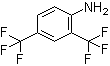 CAS # 367-71-5, 2,4-Bis(trifluoromethyl)aniline, 2,4-Di(trifluoromethyl)aniline, alpha,alpha,alpha,alpha',alpha',alpha'-Hexafluoro-2,4-xylidine