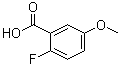 CAS 登录号：367-83-9, 2-氟-5-(甲氧基)苯甲酸