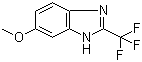 structure of CAS# 3671-65-6, 6-Methoxy-2-(trifluoromethyl)benzimidazole