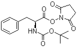 CAS # 3674-06-4, tert-Butyloxycarbonyl-L-phenylalanine N-hydroxysuccinimide ester