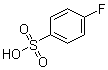 CAS # 368-88-7, 4-Fluorobenzenesulfonic acid, Benzene-1-fluoro-4-sulfonic acid, NSC43021, p-Fluorobenzenesulfonic acid, p-Fluorophenylsulfonic acid