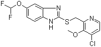 CAS # 368890-20-4, 5-(Difluoromethoxy)-2[[(4-chloro-3-methoxy-2-pyridinyl)methyl]-thio]-1H-benzimidazole