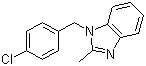 CAS 登录号：3689-76-7, 氯苄达唑, 1-(4-氯苄基)-2-甲基苯并咪唑
