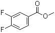 3,4-二氟苯甲酸甲酯分子结构 (CAS 369-25-5)